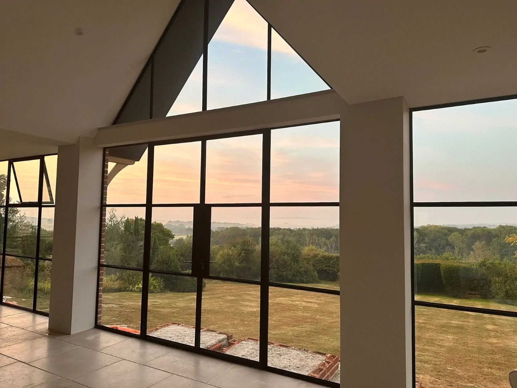 W20 Internal View Steel Double Door Screens Oxted