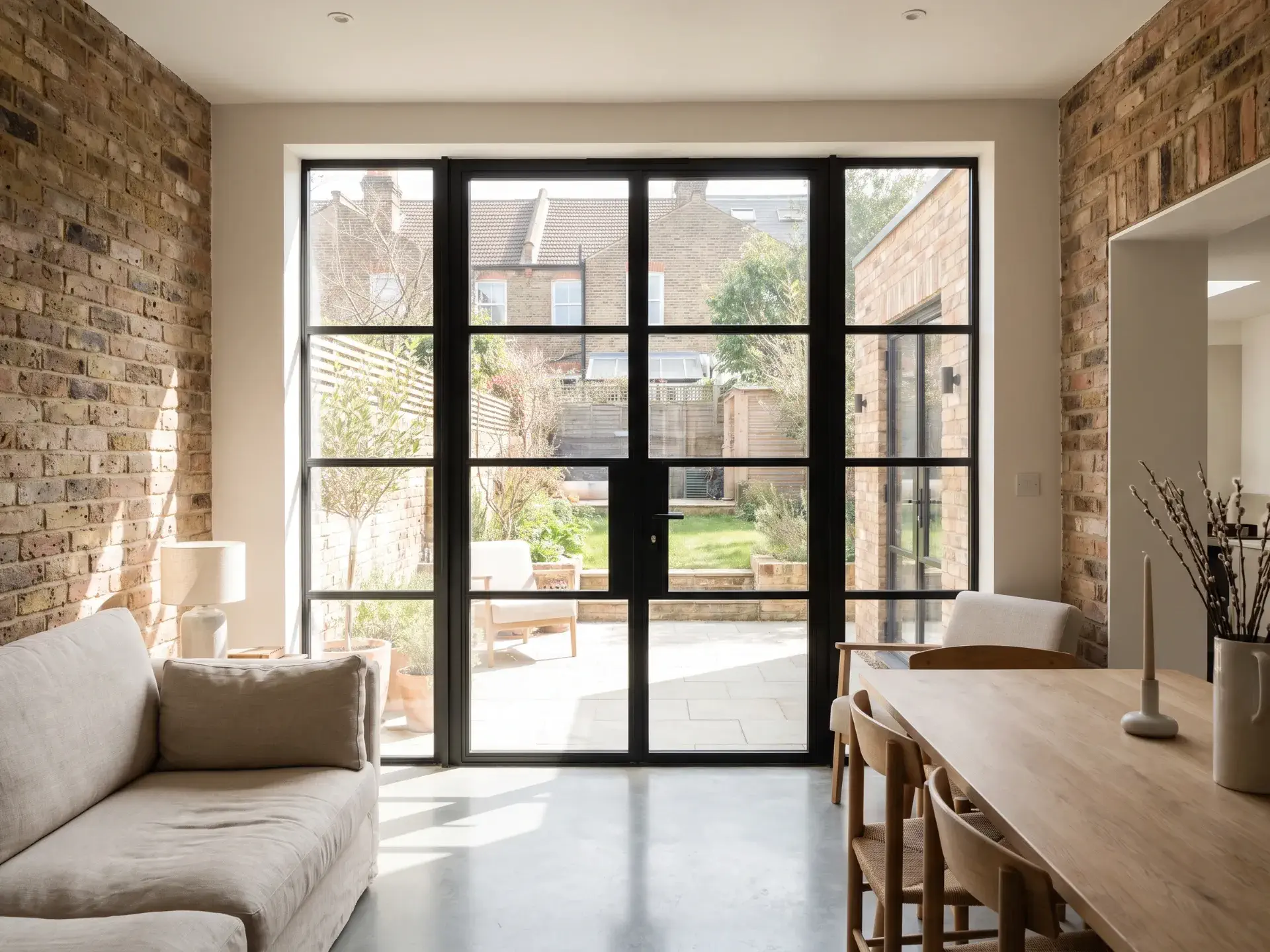 W30 Steel Windows Double Glazed Extension